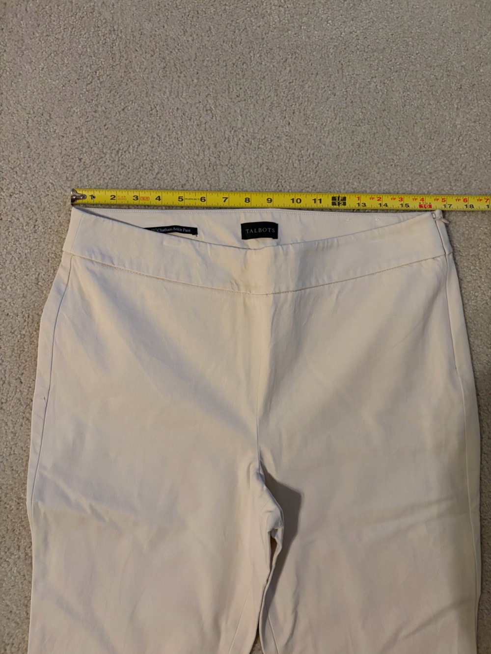 Talbots Chatham Cotton Bi-Stretch Skim Ankle Pant - Picture 7 of 9